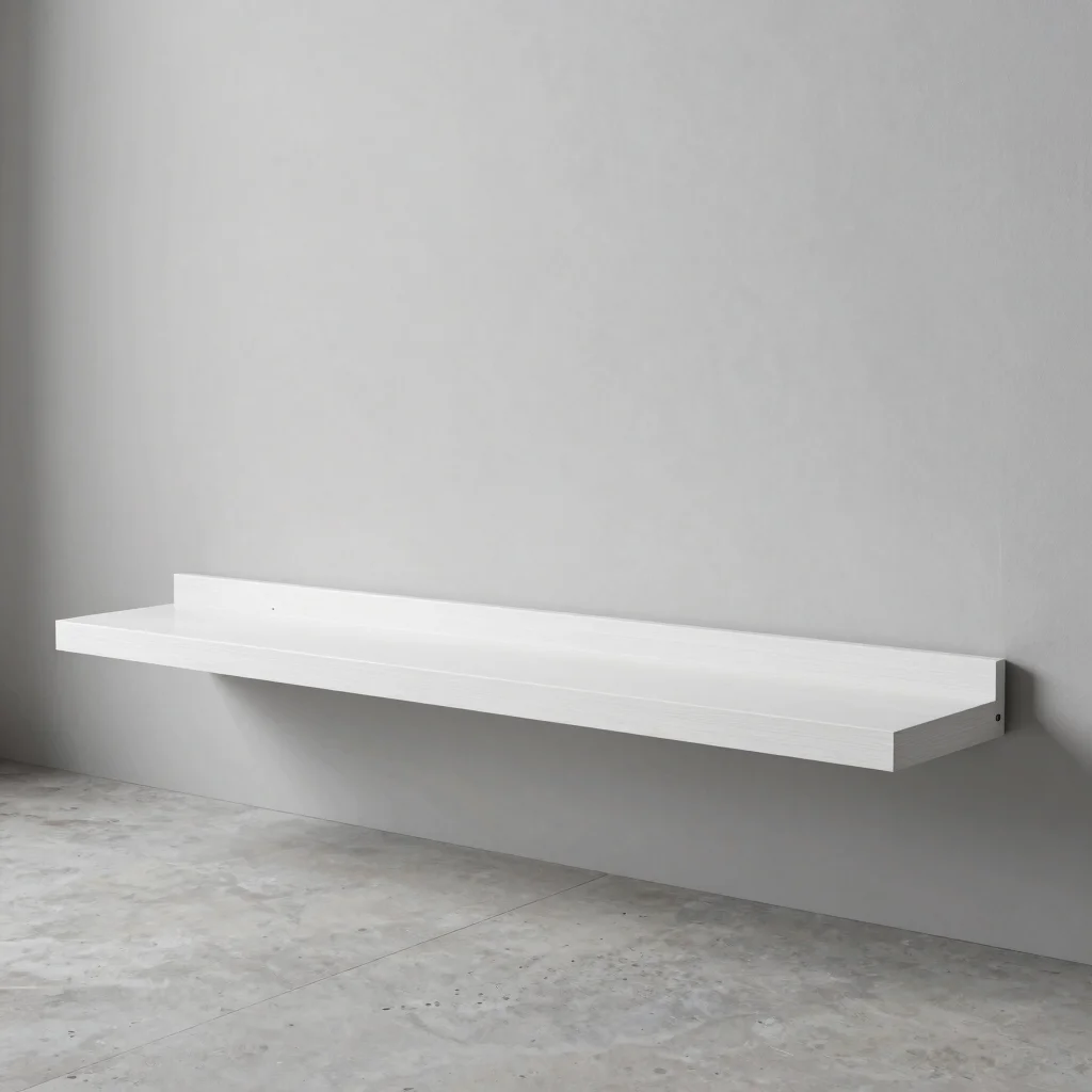 White Oak Floating Shelf
